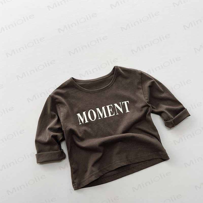 MOMENT Toddler Letter Printed T-Shirt