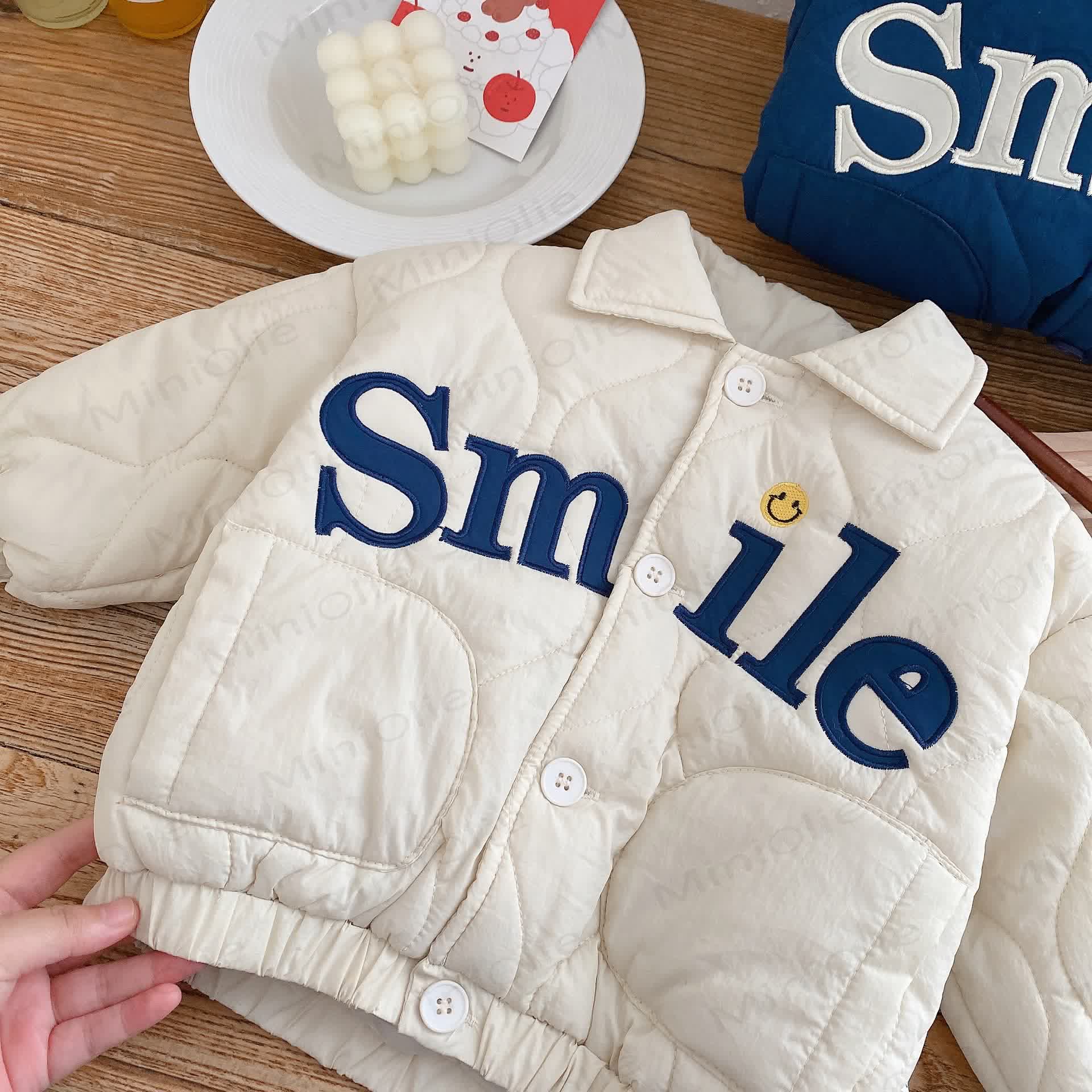 SMILE Baby Toddler Polo Quilted Coat