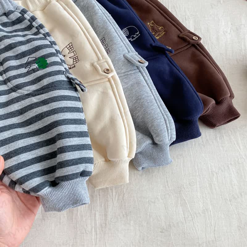Baby Toddler Animal Fleece Lined Jogger Pants