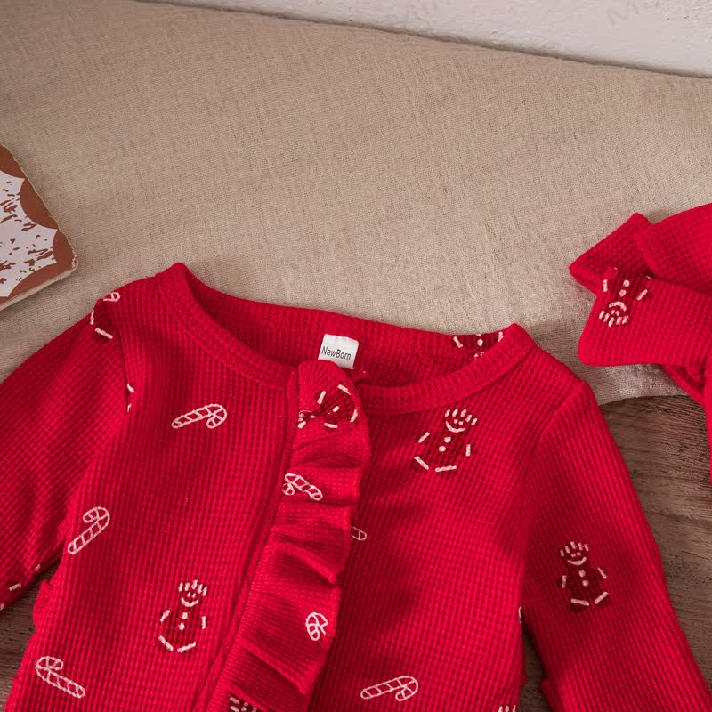 Baby Headscarf Christmas Romper