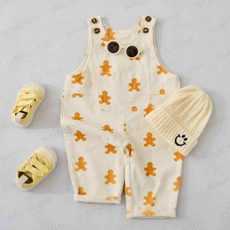 Baby Toddler Gingerbread Man Overalls