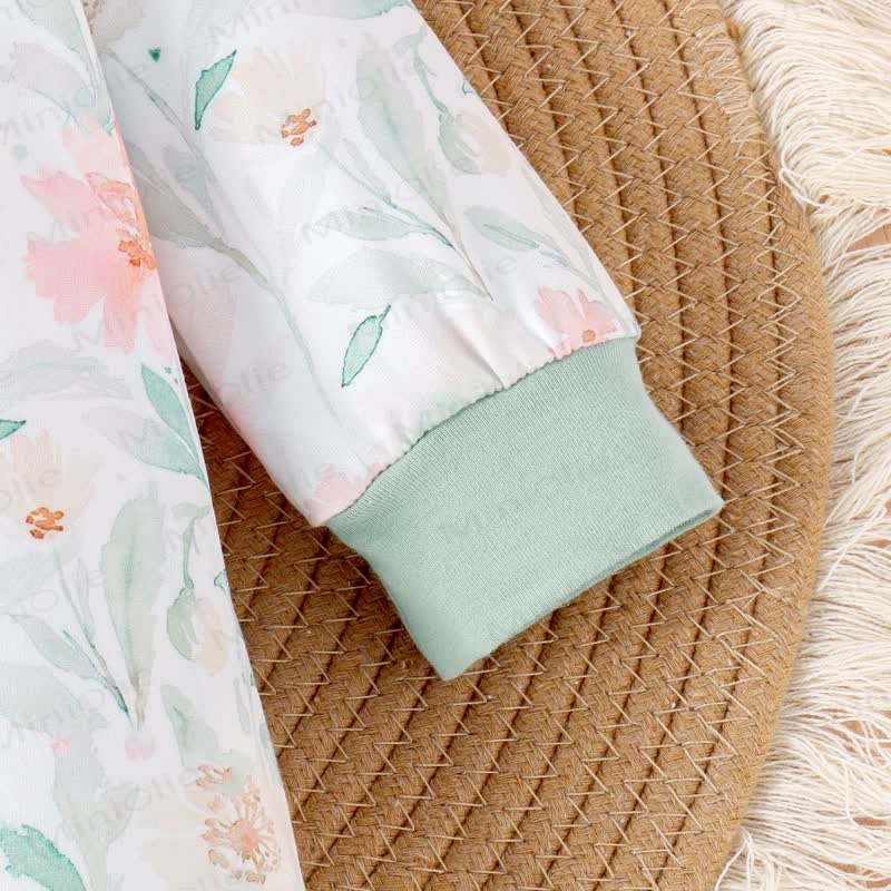 Baby Girl Flower Butterfly Romper with Headband