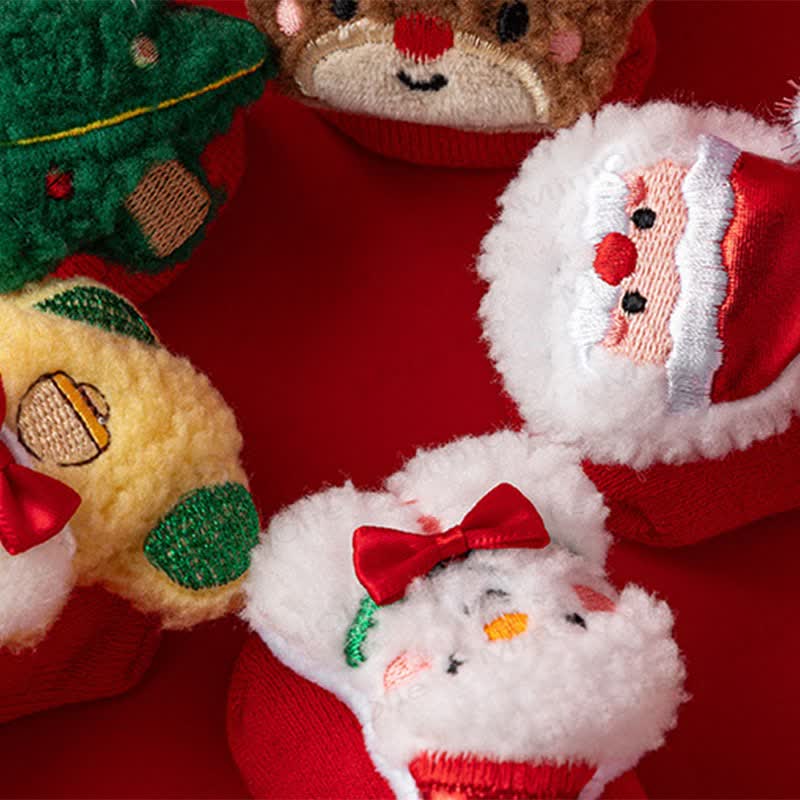 Baby Toddler Fleece Lined Christmas Socks