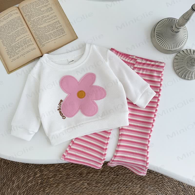 GROW&LOVE Baby Girl 2-Piece Flower Set