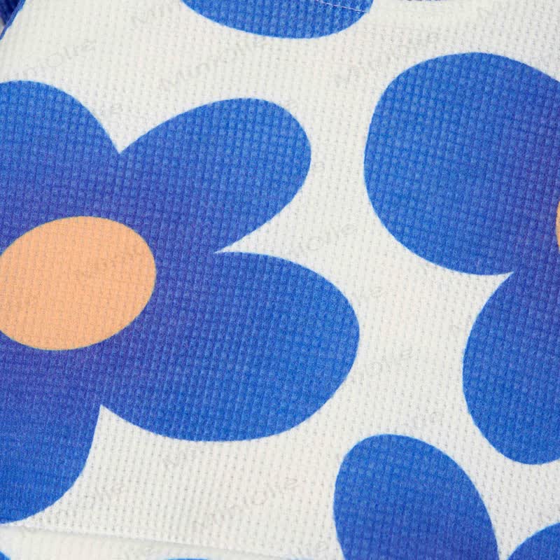 Baby Waffle Blue Flower 2-piece Set