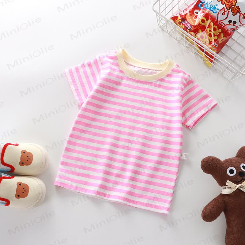 Kids Simple Striped Base Layer T-Shirt