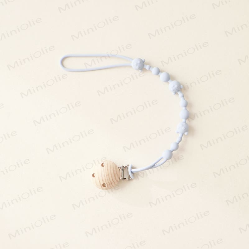 Baby Silicone Bear Pacifier Clip