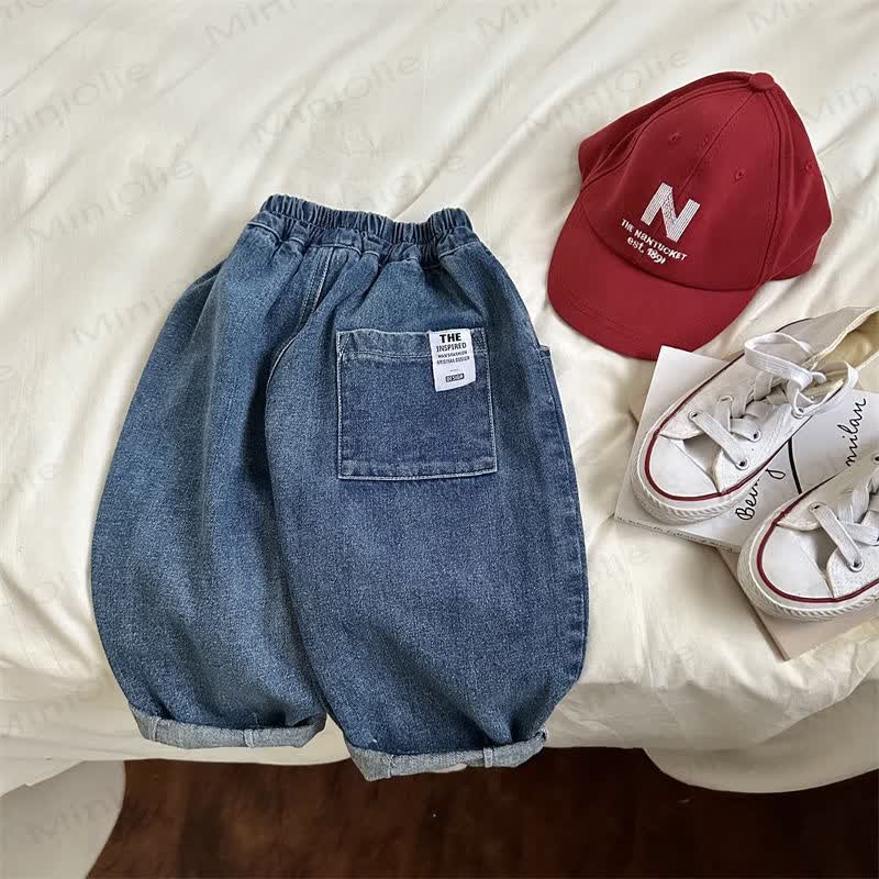 Kid Boy Loose Harem Jeans Pants