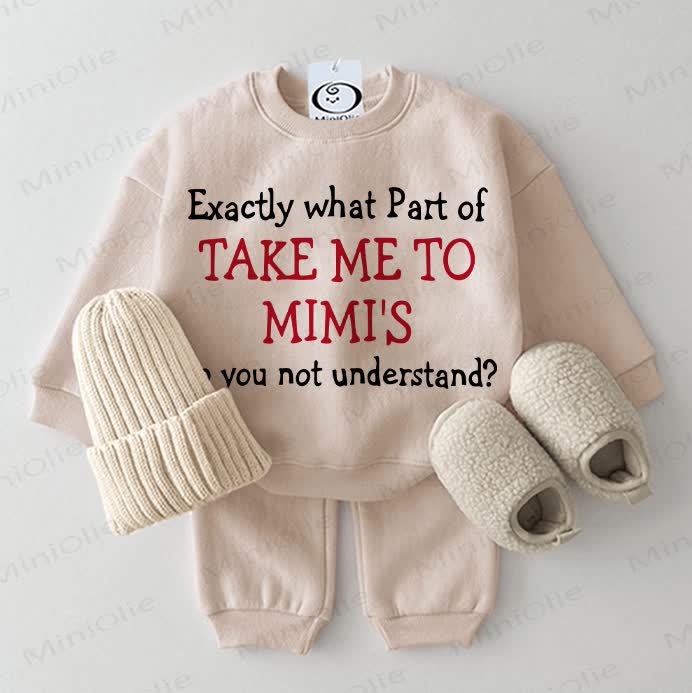 EXACTLY WHAT PART OF TAKE ME TO MIMI'S DO YOU NOT UNDERSTAND? Baby 2-piece Beige Set
