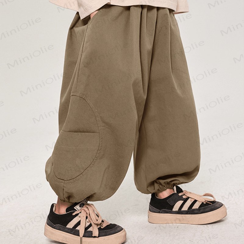 Toddler Plain Design Loose Jogger Pants