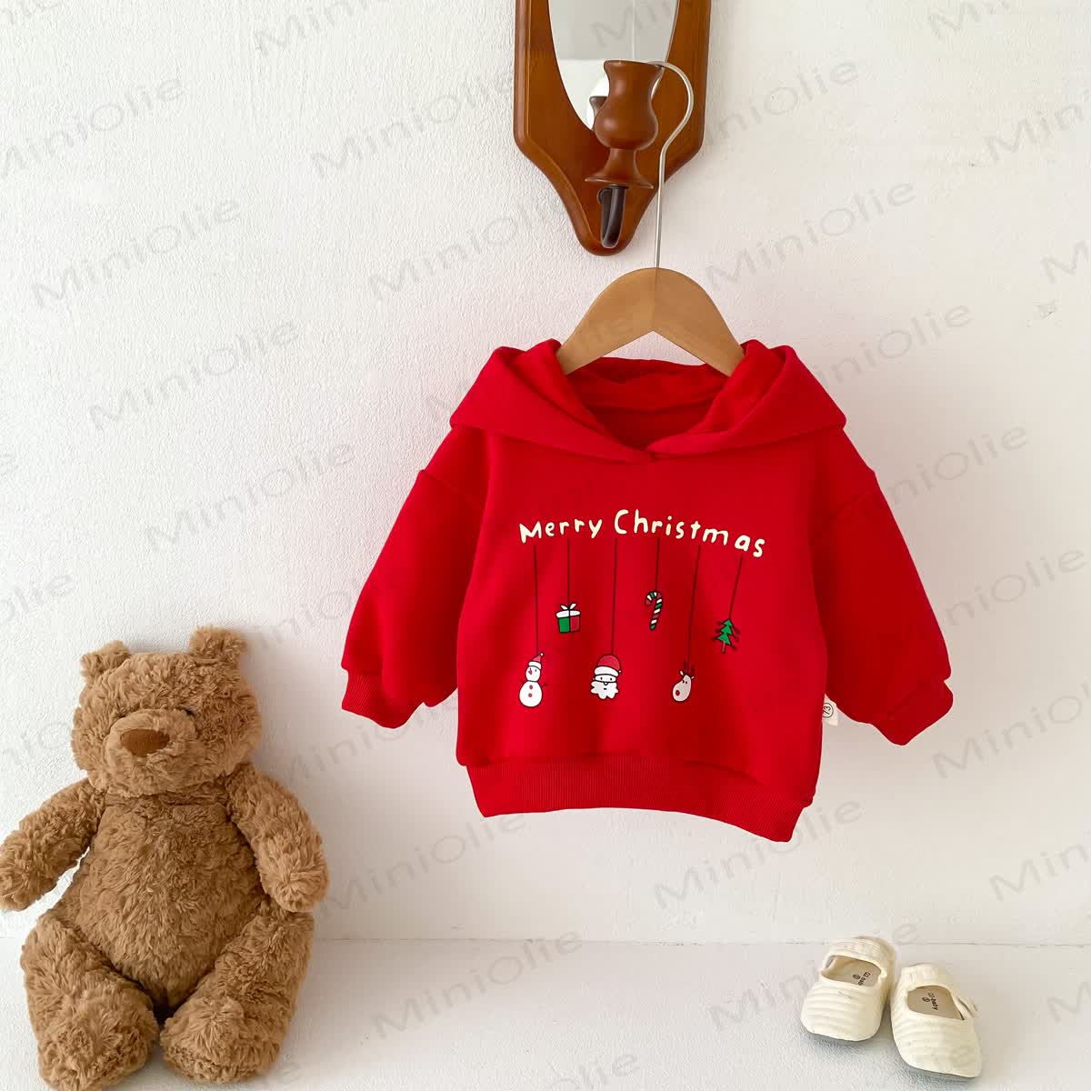 MERRY CHRISTMAS Baby Snowman Elk Santa Claus Hoodie