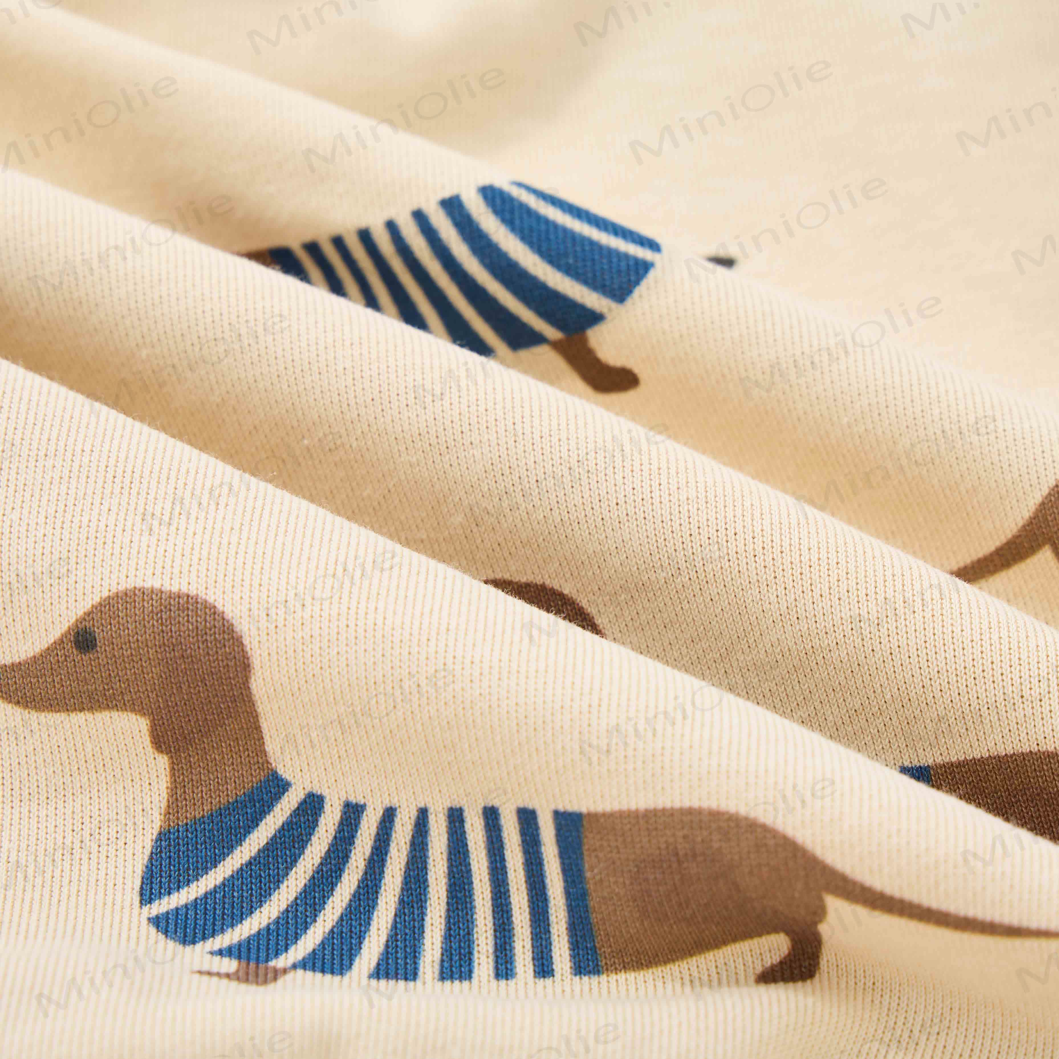 Baby Dachshund 2-piece Beige Set