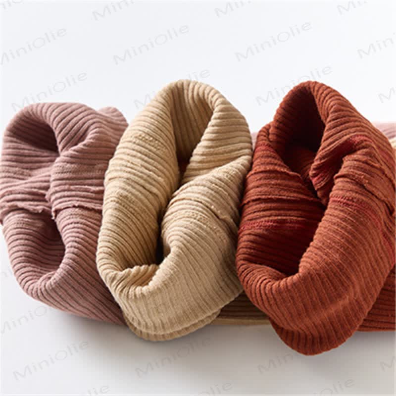 Baby Ribbed Solid Color Tights