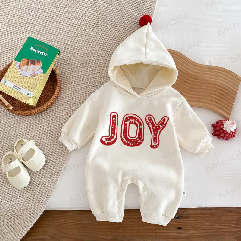 JOY Baby Toddler White Hooded Onesie