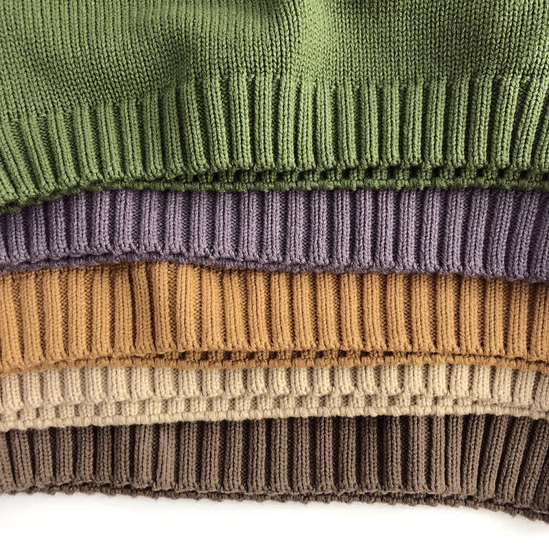 Toddler Solid Color Loose Relax Sweater