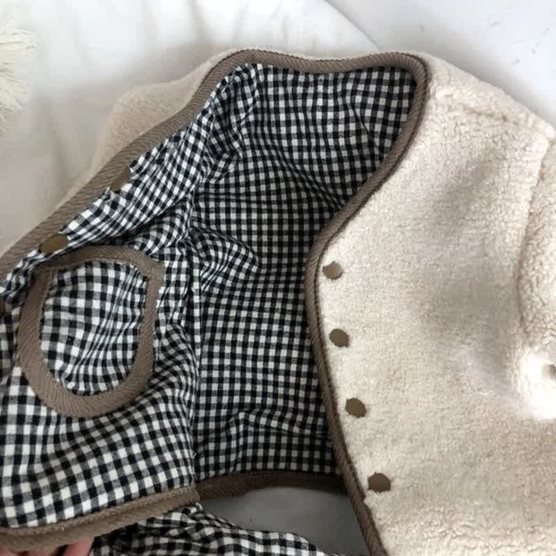 Baby Toddler Plaid Reversible Fleece Jacket