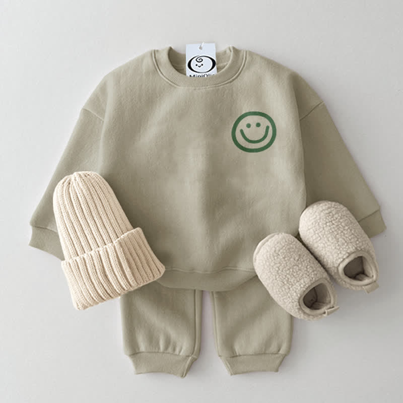 Baby 2-Piece Simple Cute Smile Set