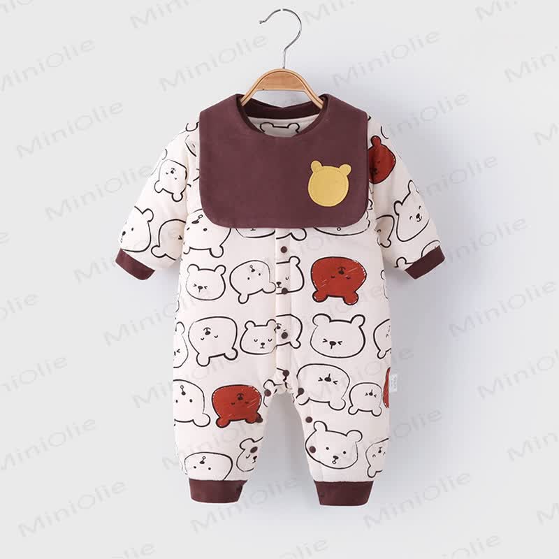 Baby Bear Romper with Bib