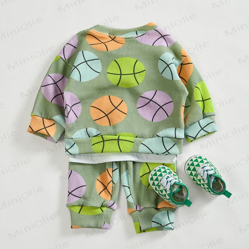 Baby Ball Green Waffle 2-piece Set