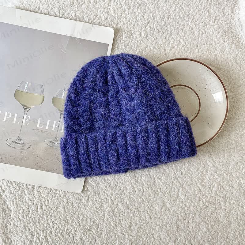 Baby Toddler Solid Color Twist Beanie