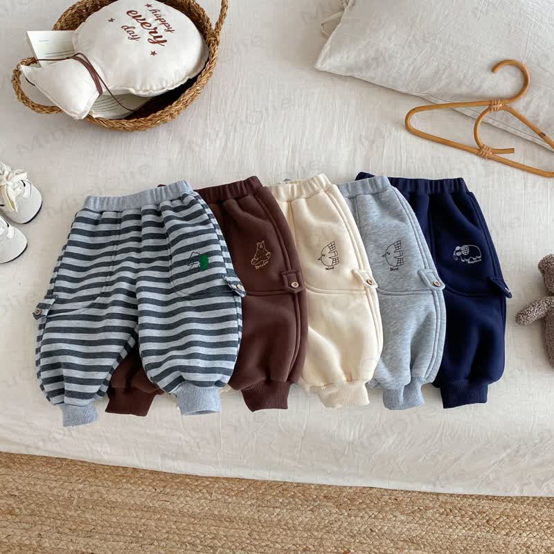 Baby Toddler Animal Fleece Lined Jogger Pants