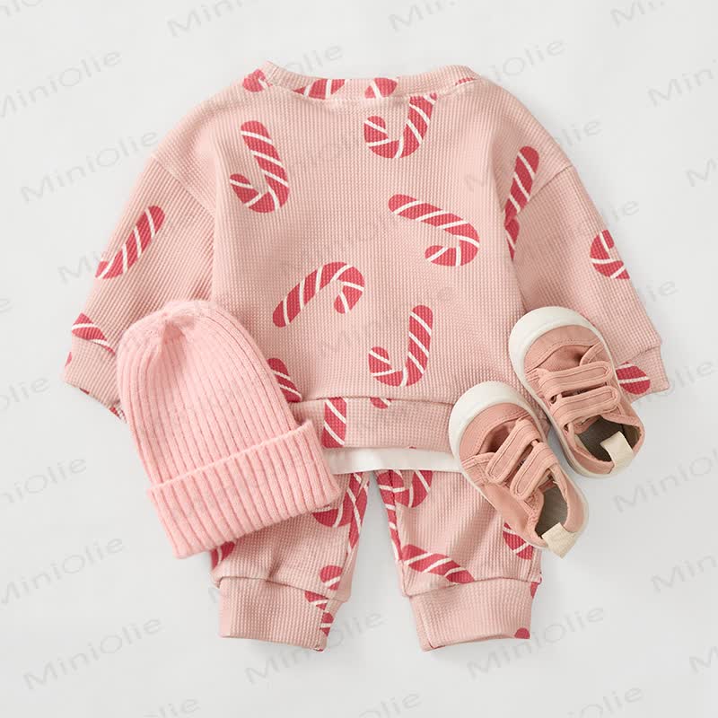 Baby Candy Pink Waffle 2-piece Set