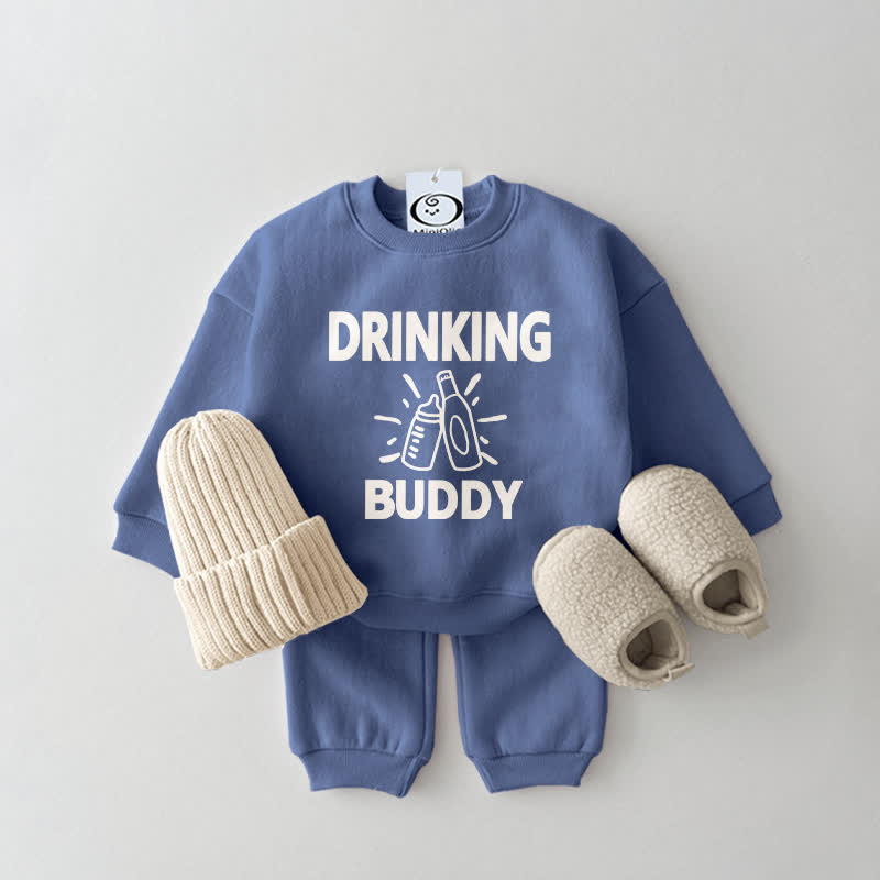 DRINKING BUDDY Baby Slogan Set
