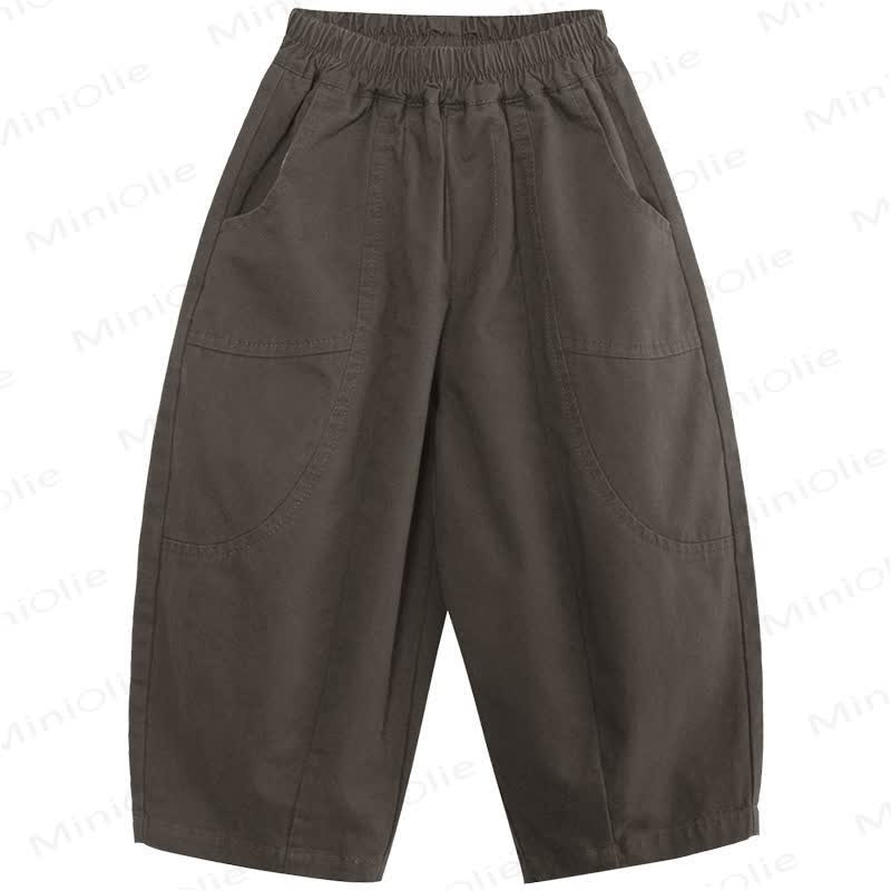 Toddler Boy Plain Grey Loose Pants