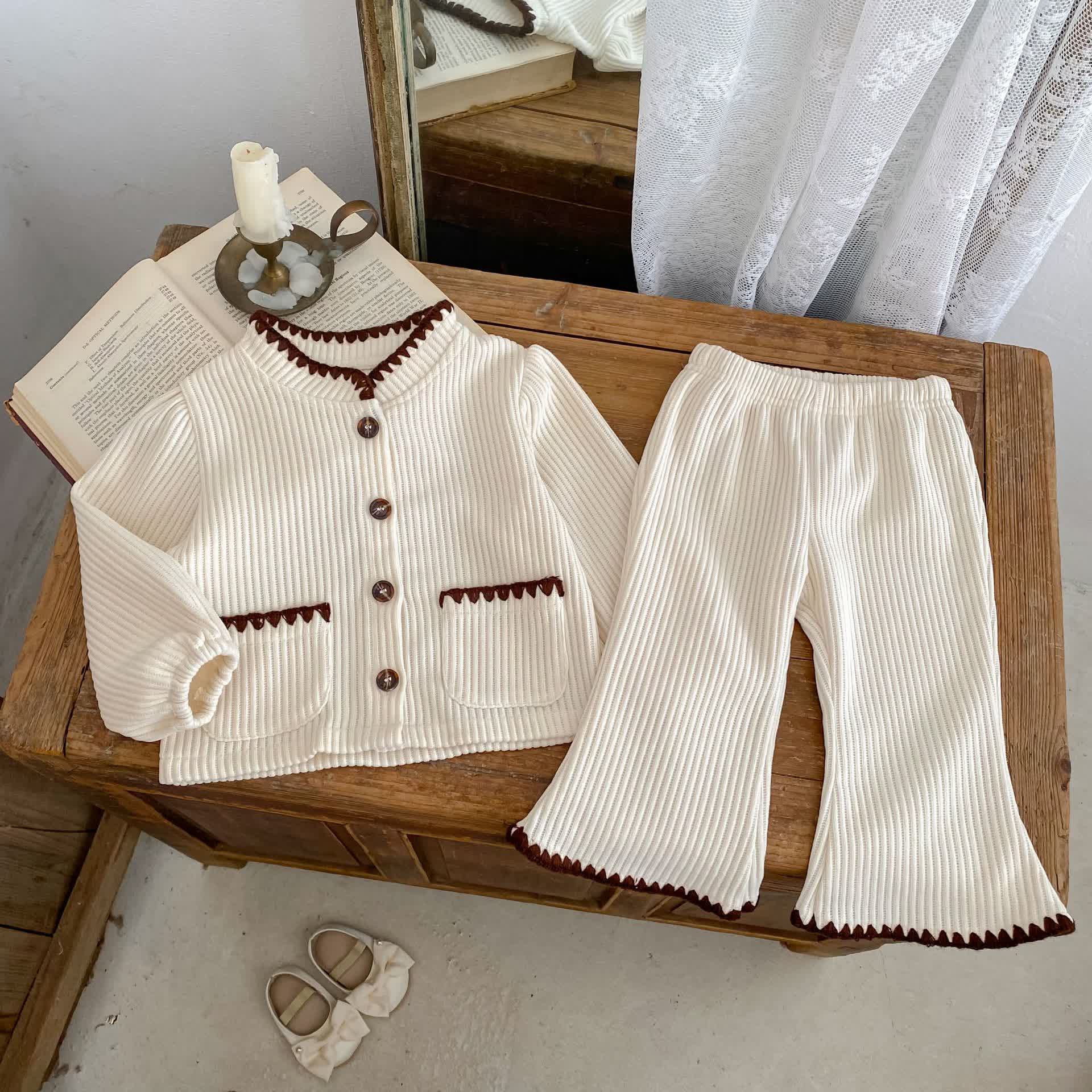 Baby Corduroy Jacket and Pants 2-Piece Set