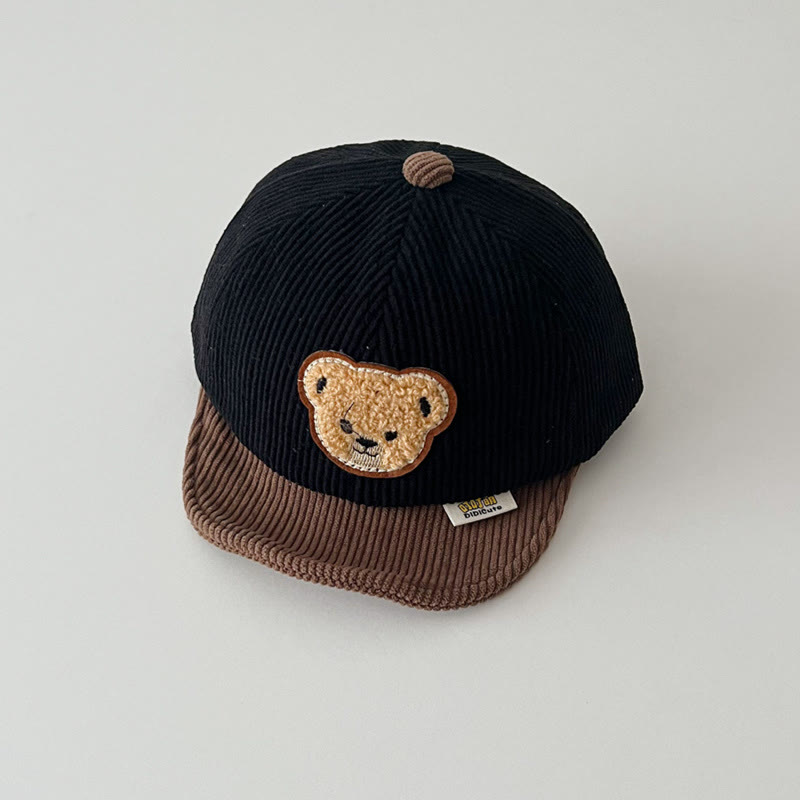 P Baby Bear Letter Sun Peaked Cap