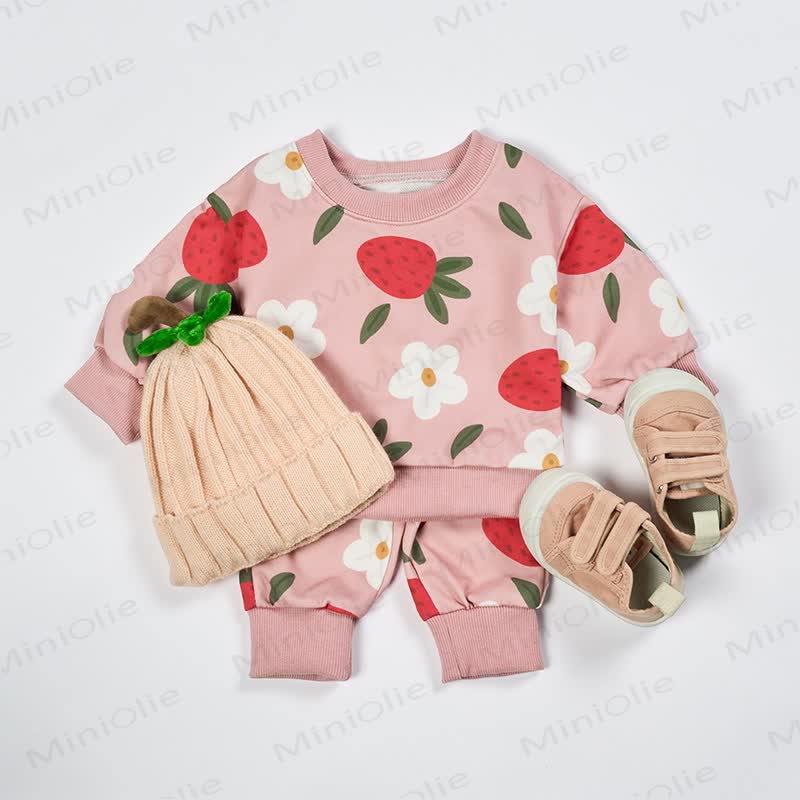 Baby Strawberry Flower 2-piece Set