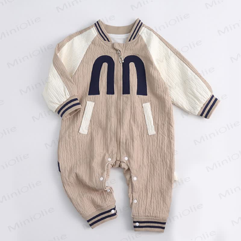 MONDAY Baby Contrast Sleeves Romper