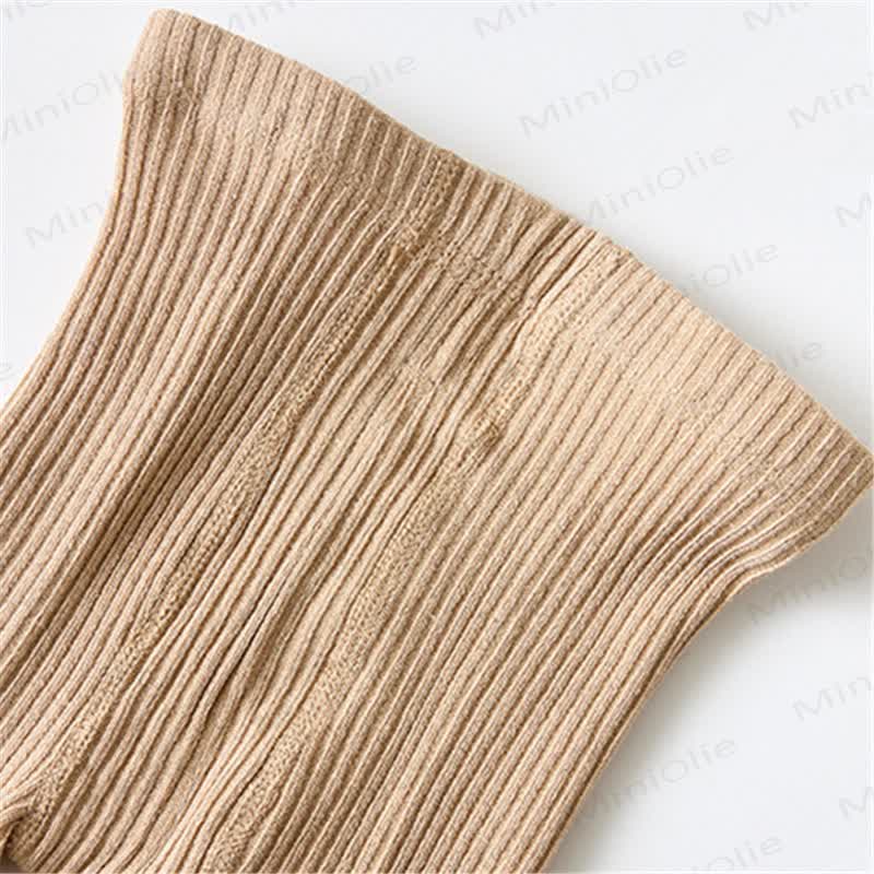 Baby Ribbed Solid Color Tights
