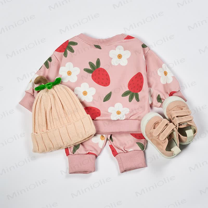 Baby Strawberry Flower 2-piece Set