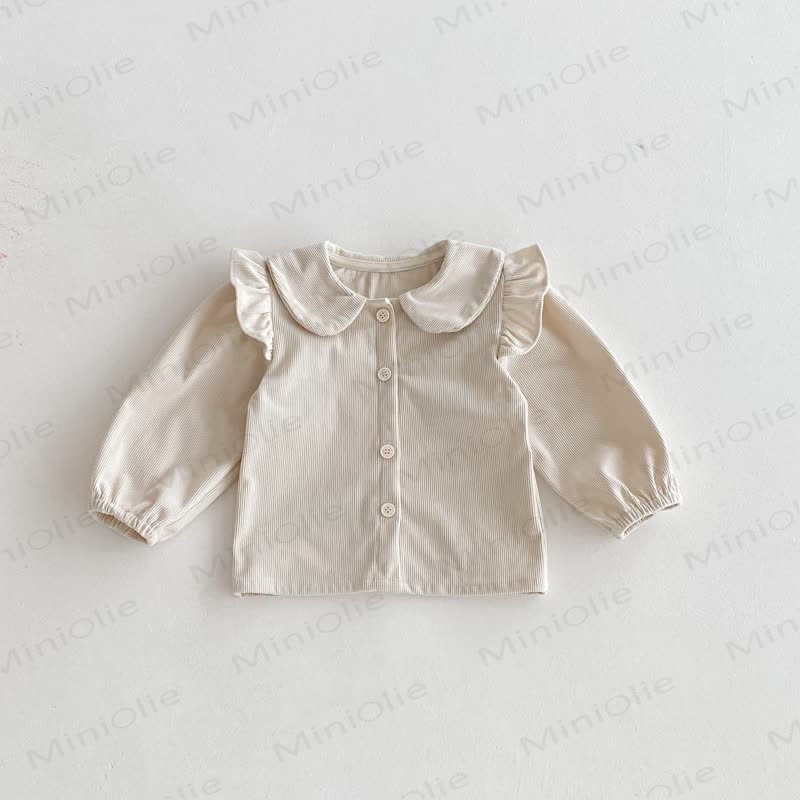 Toddler Girl Cord Bow Green Sleeveless Dress/Beige Baby Collar Top