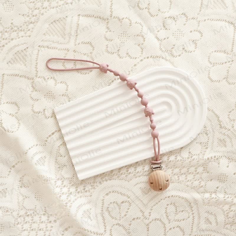 Baby Silicone Bear Pacifier Clip