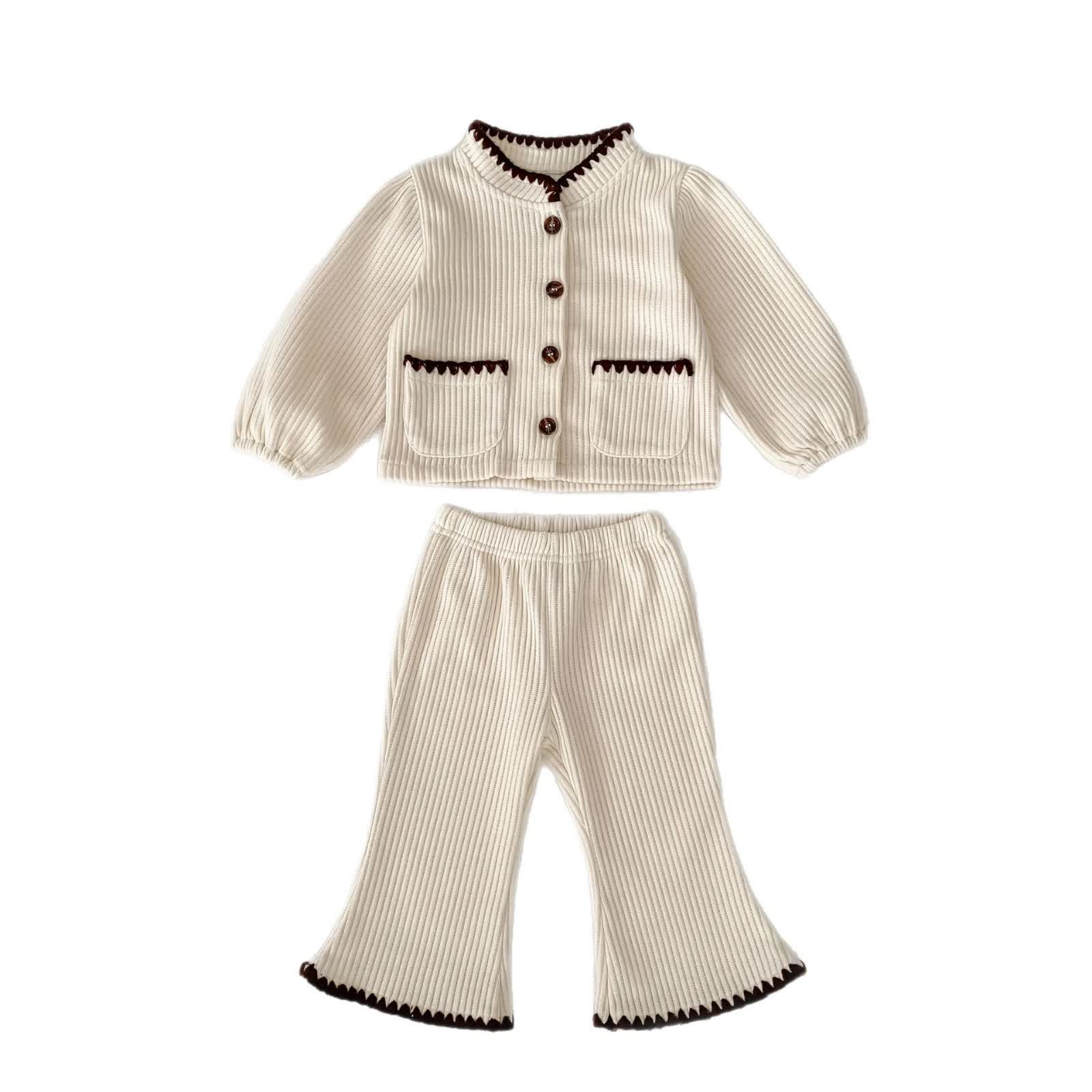 Baby Corduroy Jacket and Pants 2-Piece Set