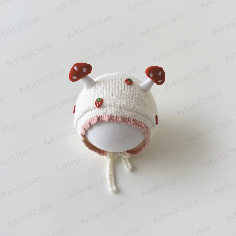 Baby Mushroom Carrot Strawberry Lovely Bonnet