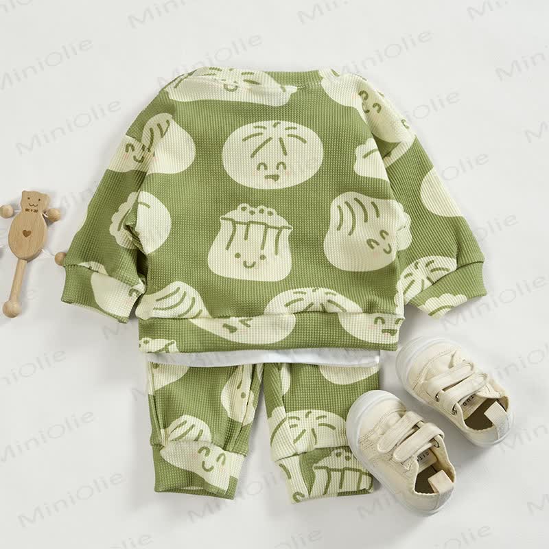 Baby Dumpling Green Waffle 2-piece Set