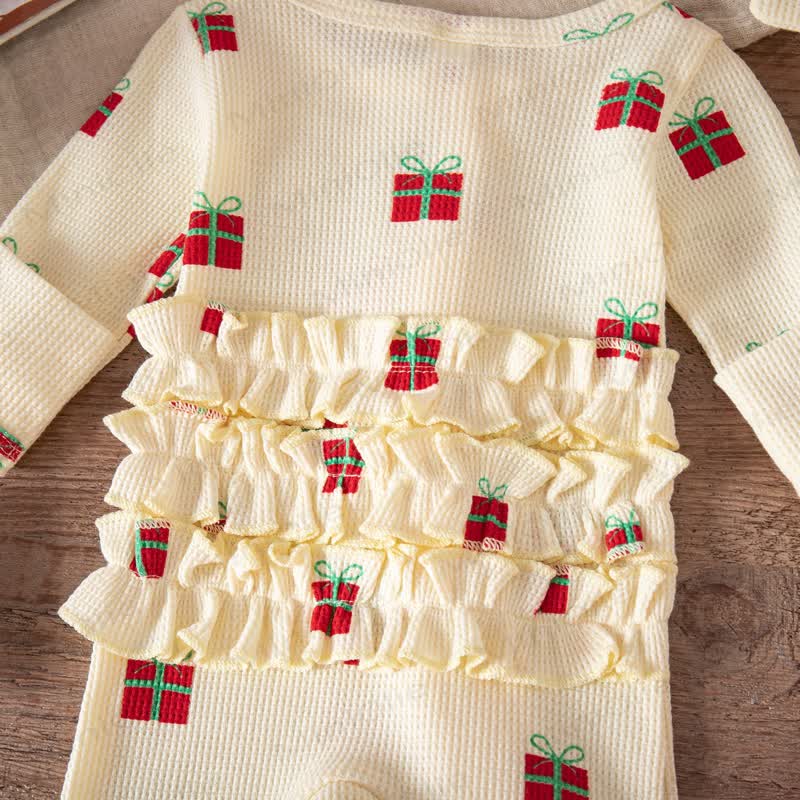 Baby Headscarf Christmas Romper