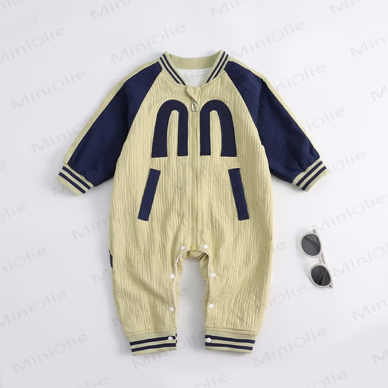 MONDAY Baby Contrast Sleeves Romper