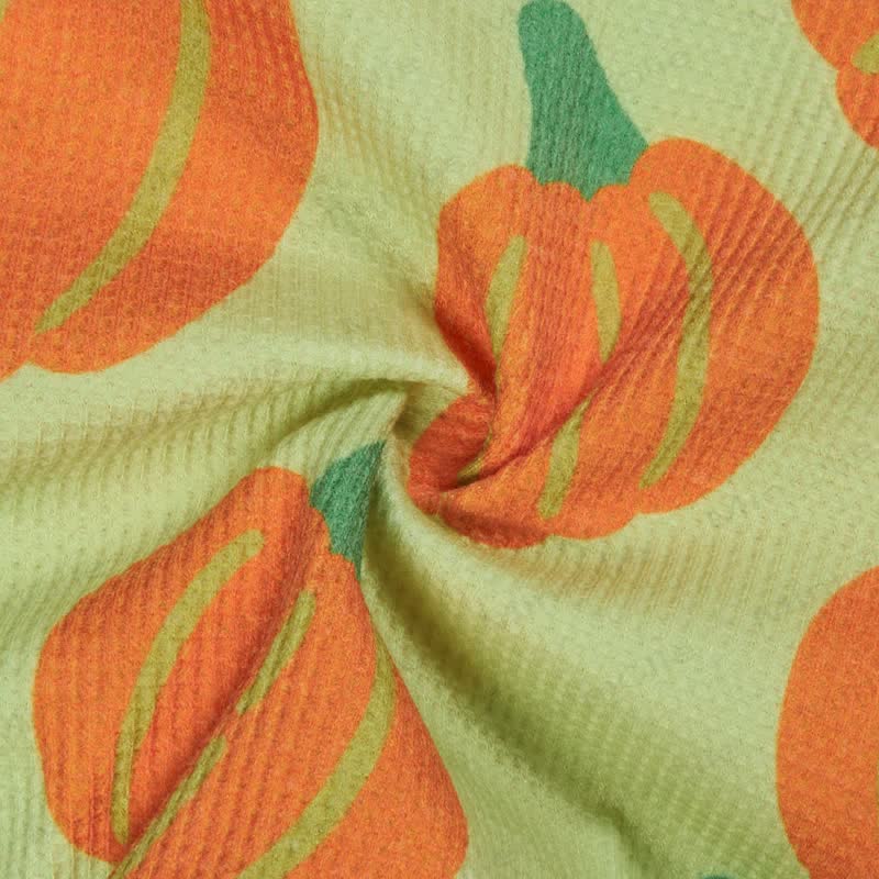 Baby Toddler Pumpkin Green Waffle 2-piece Set