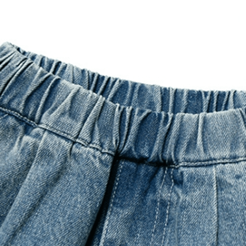 Toddler Simple Denim Jogger Pants