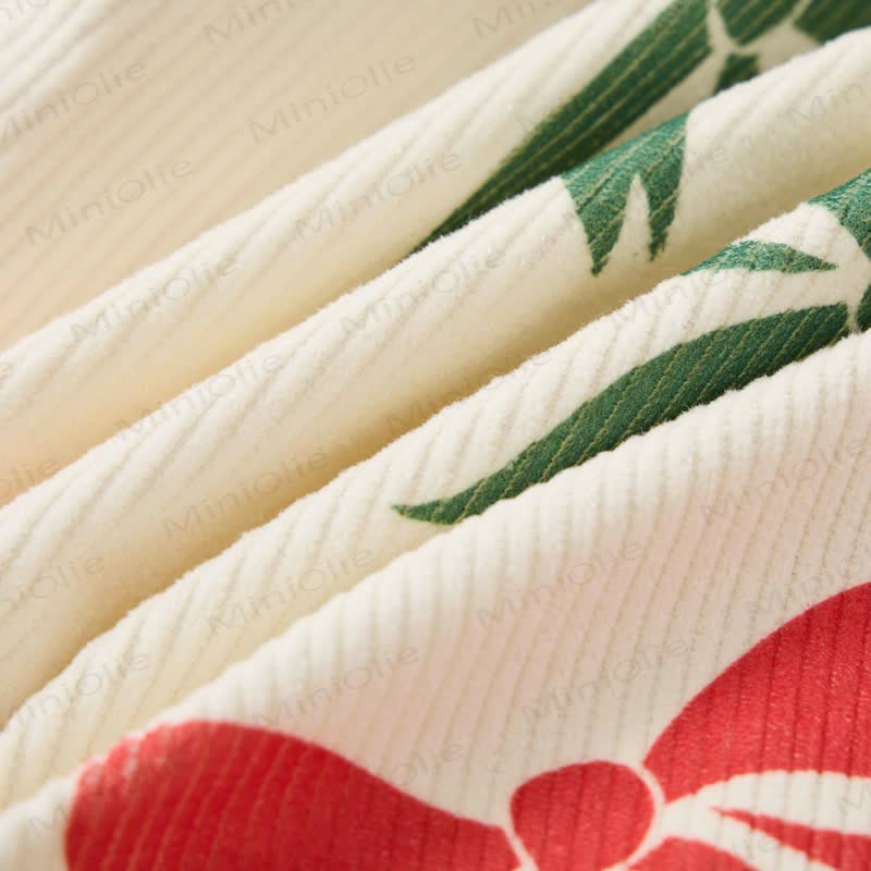 Baby Toddler Christmas Bow-knot Corduroy Overalls