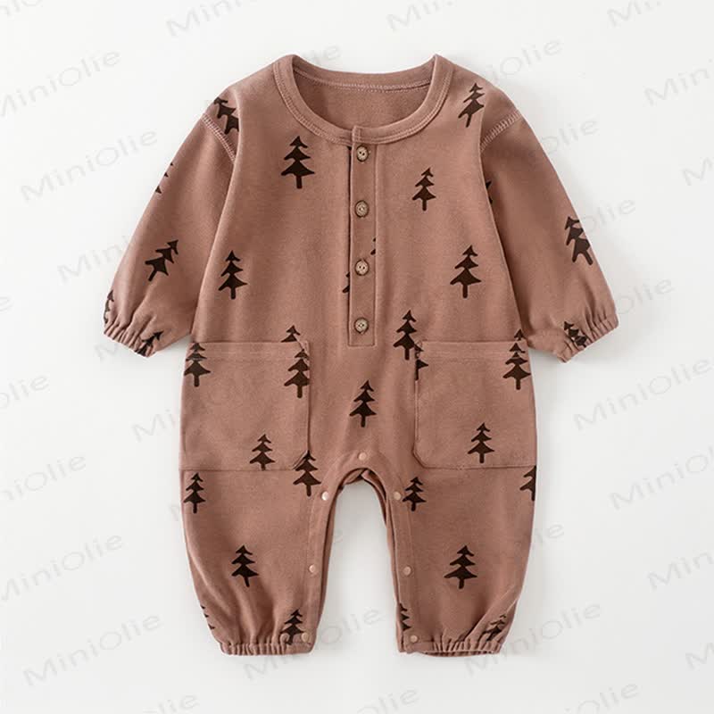 Baby Moon Dots Pajamas Romper