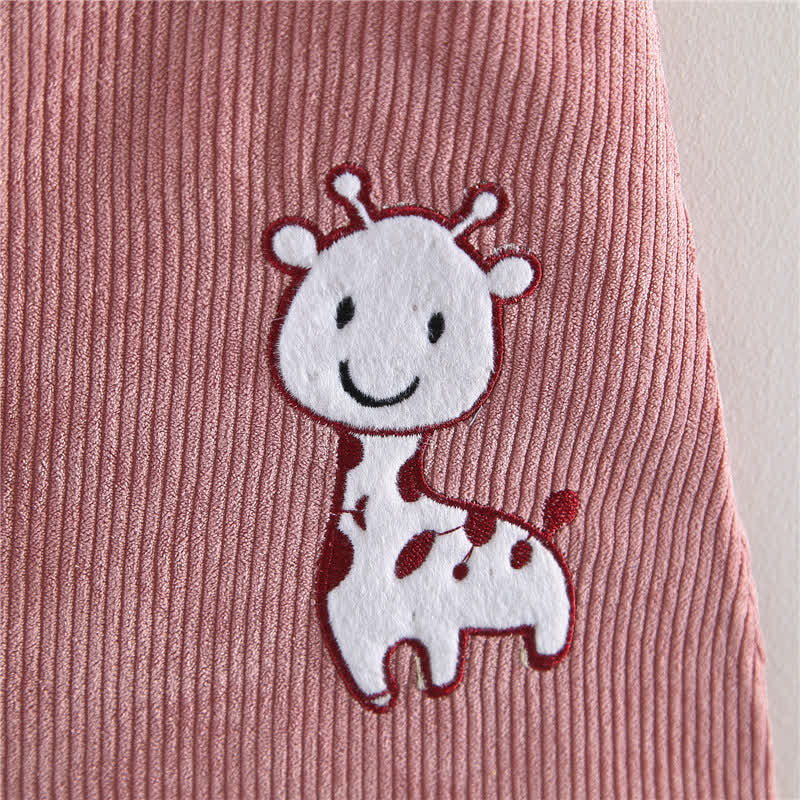 Baby 2-Piece Giraffe Corduroy Sweet Set