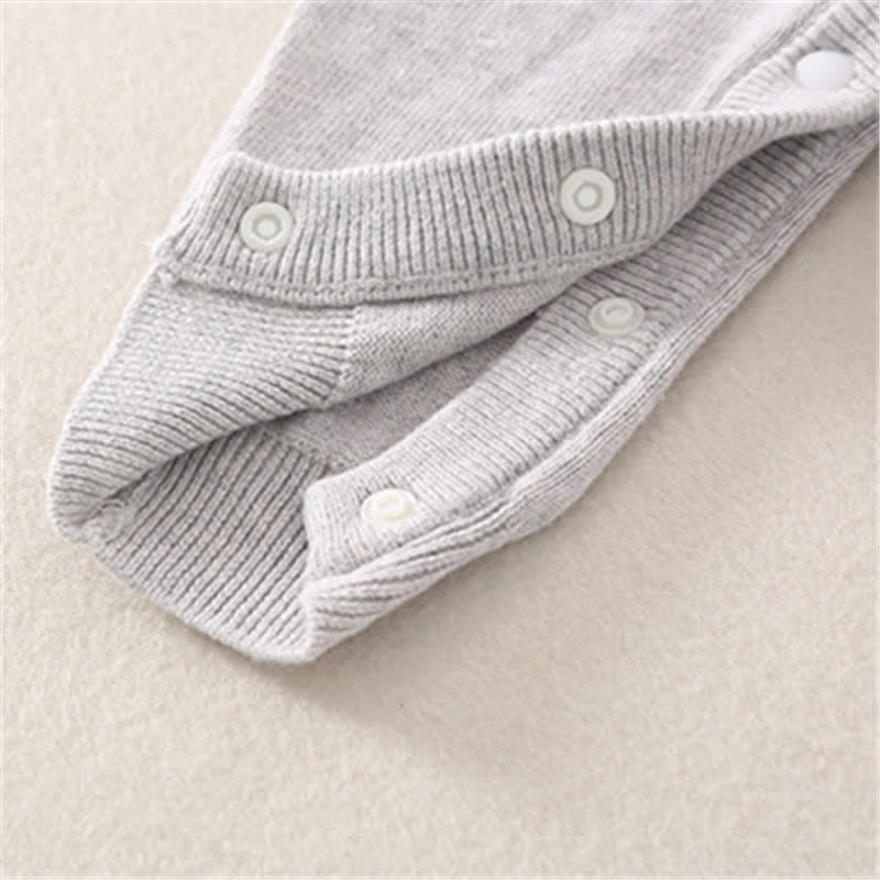 Baby Heart Knitted Romper