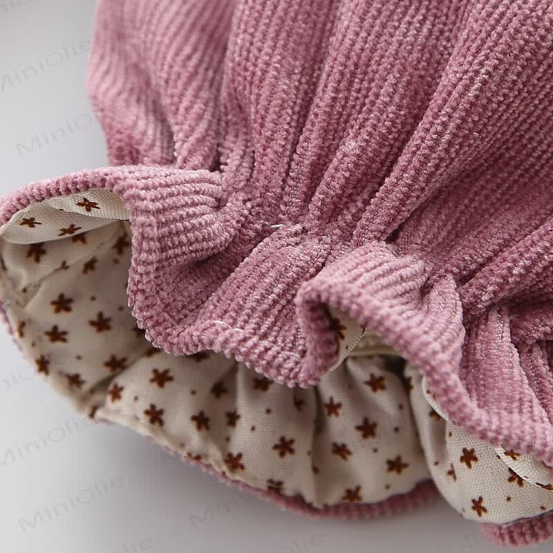 Baby Pompom Dress with Bunny Bag