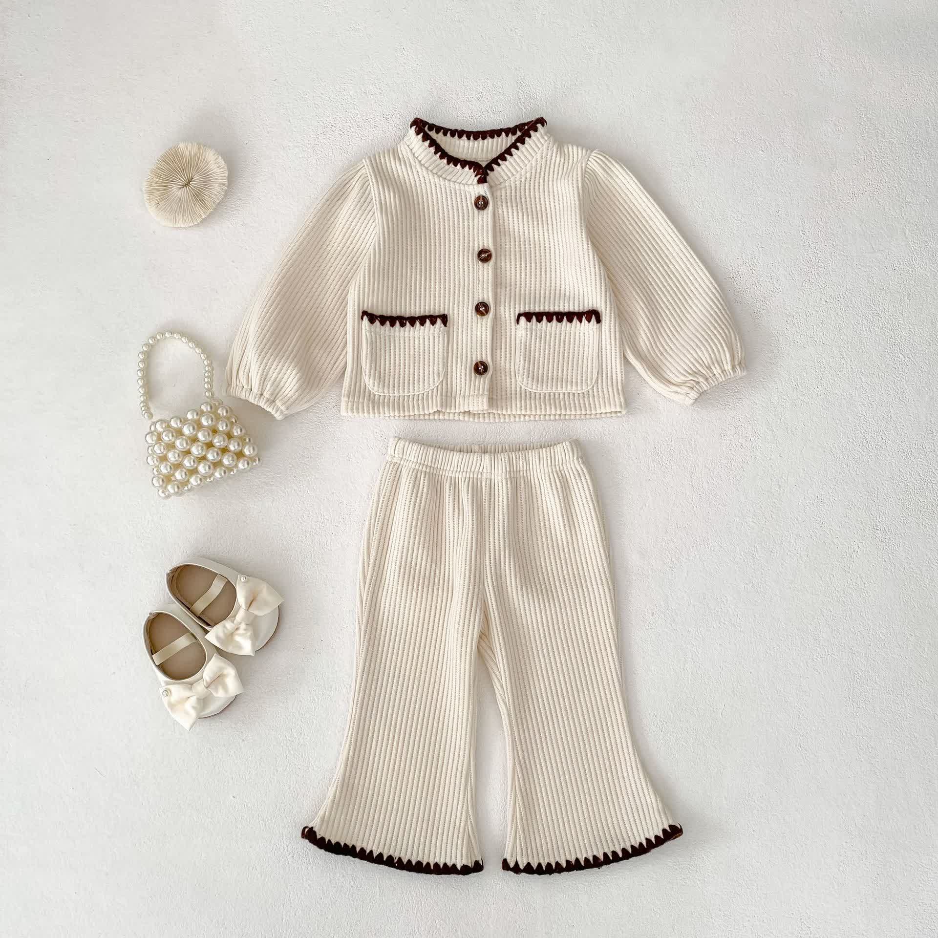 Baby Corduroy Jacket and Pants 2-Piece Set