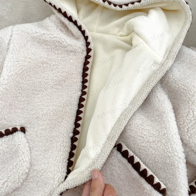 Baby Fleece Pocket Hooded Romper